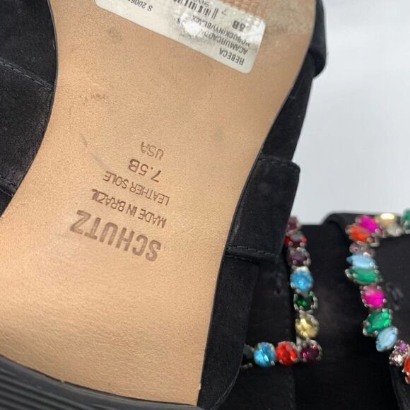 Schutz Rebeca Slides Black Women’s Size 7.5 - Picture 7 of 7